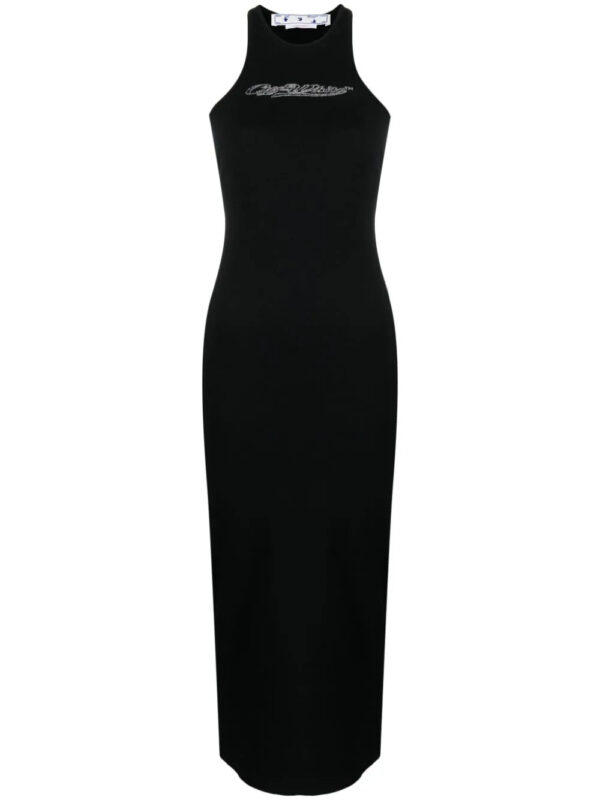 Off-White  Bling Baseball Rowing midi dress