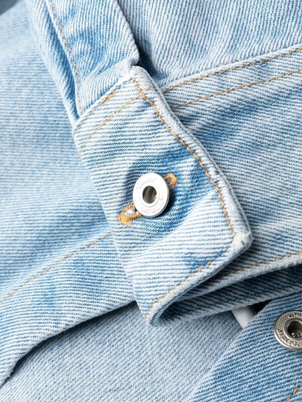 Off-White Toybox asymmetric denim shirt-dress - Image 7