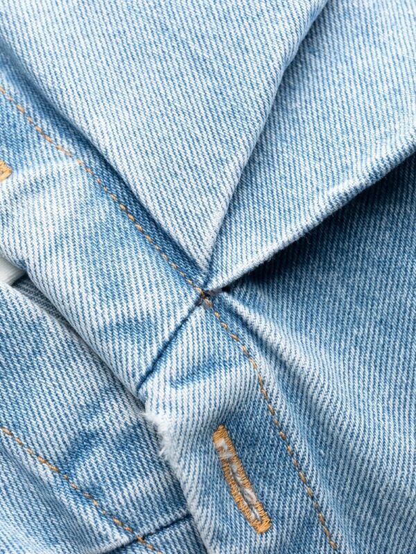Off-White Toybox asymmetric denim shirt-dress - Image 5