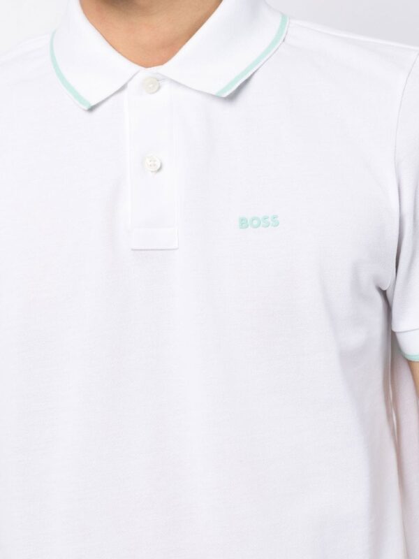 BOSS  logo-print polo shirt - Image 4