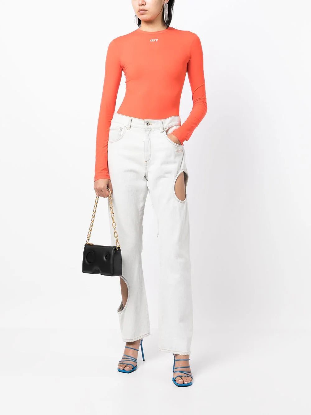 Off-White logo-print long-sleeve top - Image 2