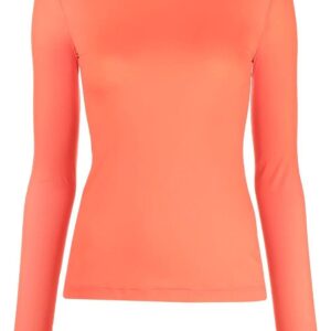 Off-White logo-print long-sleeve top