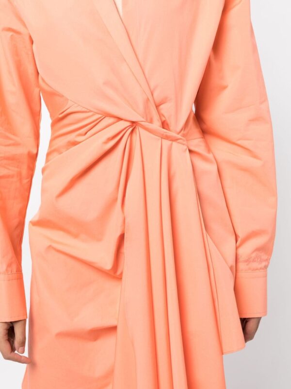 Off-White Bow Tie wrap dress - Image 5
