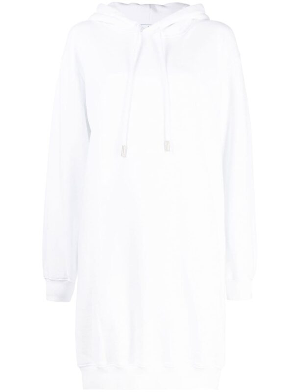 Off-White diag-print cotton hoodie dress