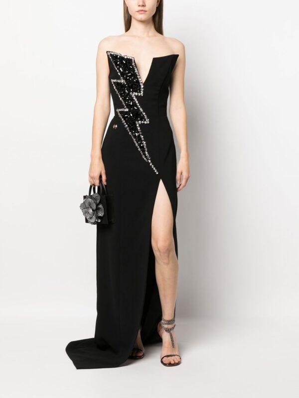 Philipp Plein Thunder crystal-embellished gown - Image 6