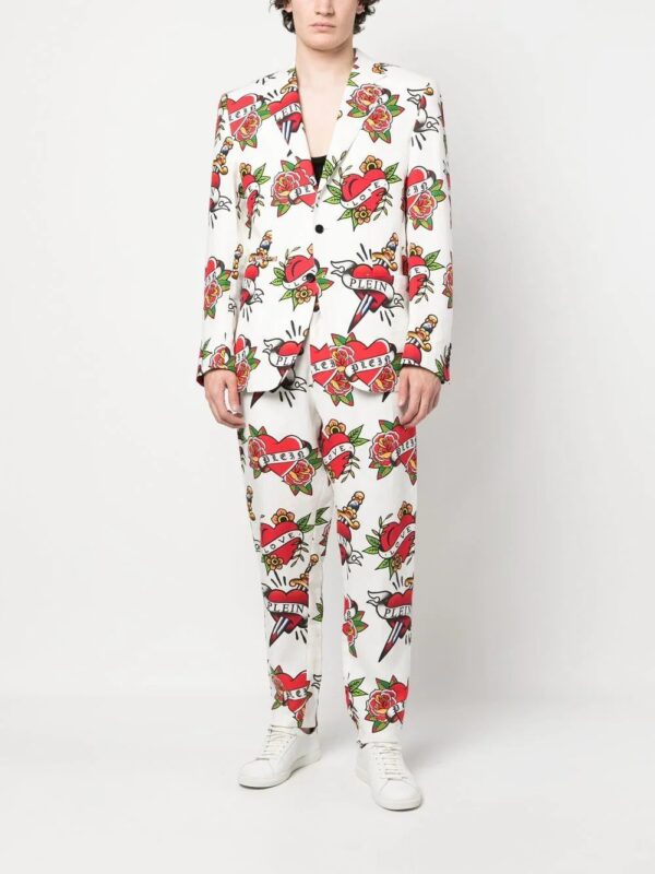 Philipp Plein  logo-print blazer - Image 2