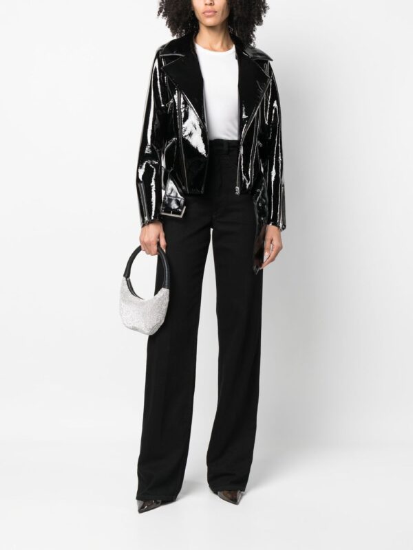 Philipp Plein  glossy faux leather jacket - Image 2