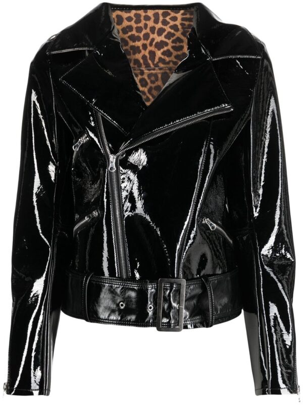 Philipp Plein  glossy faux leather jacket