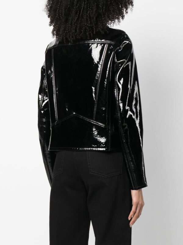 Philipp Plein  glossy faux leather jacket - Image 4