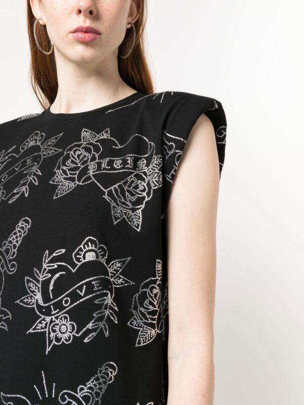 Philipp Plein graphic-print sleeveless mini dress - Image 5