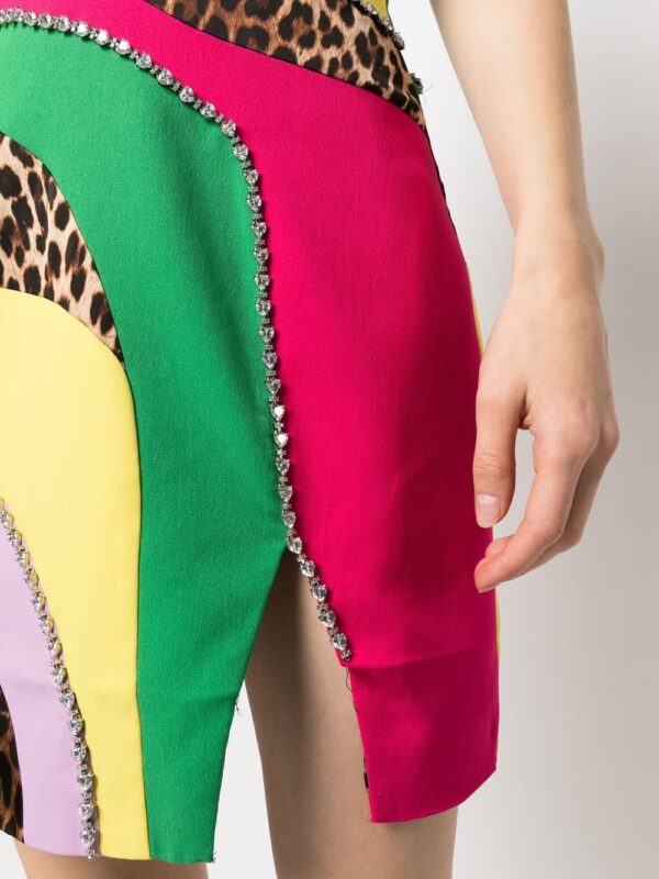 Philipp Plein patchwork mini dress - Image 7