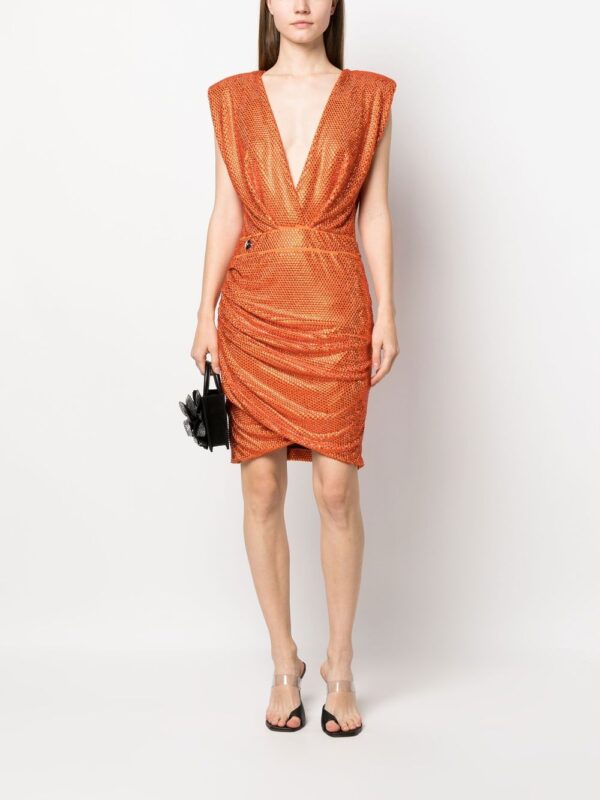 Philipp Plein rhinestone fitted dress - Image 7