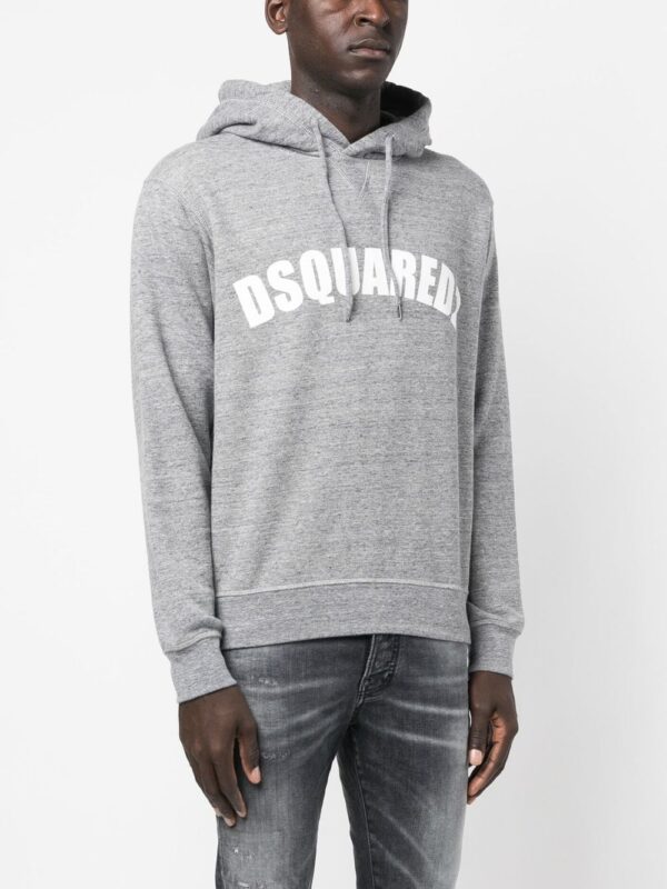 Dsquared2  drawstring logo-print hoodie - Image 3