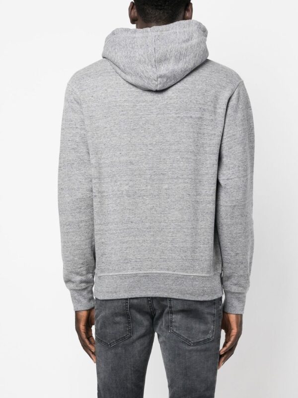 Dsquared2  drawstring logo-print hoodie - Image 4