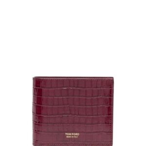 TOM FORD  T-Line crocodile-embossed wallet