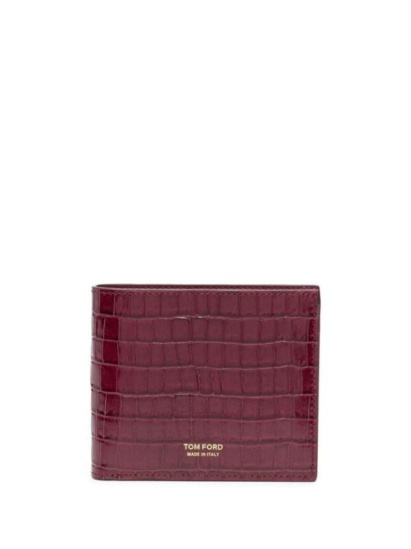 TOM FORD  T-Line crocodile-embossed wallet