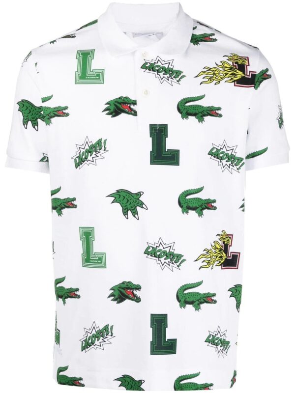 Lacoste all-over logo polo shirt