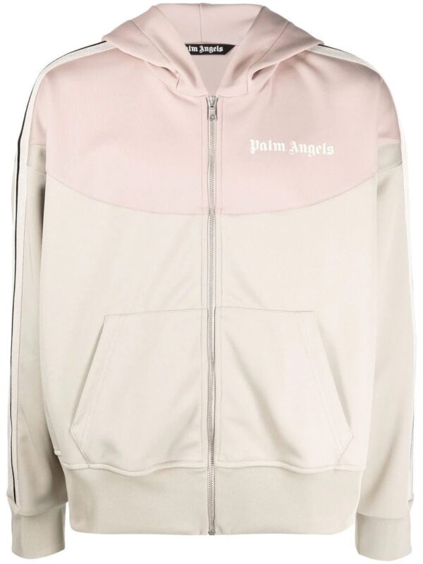 Palm Angels  panelled hooded track jacket