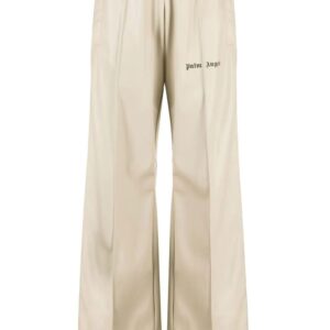 Palm Angels  faux-leather wide-leg track pants