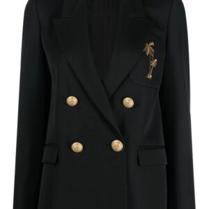Palm Angels palm-embroidered blazer