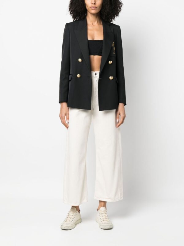 Palm Angels  palm-embroidered blazer - Image 3