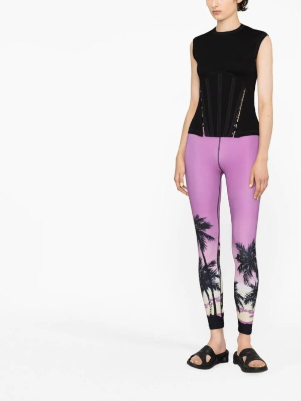 Palm Angels  Sunset logo-print leggings - Image 2