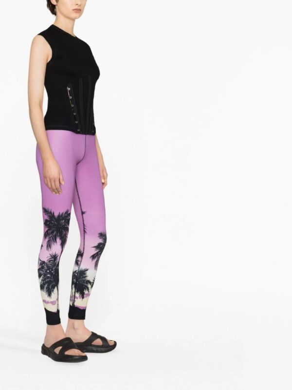 Palm Angels  Sunset logo-print leggings - Image 4