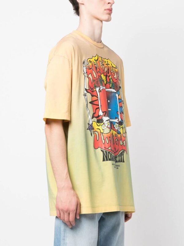 Acne Studios  graphic-print stretch-cotton T-shirt - Image 4