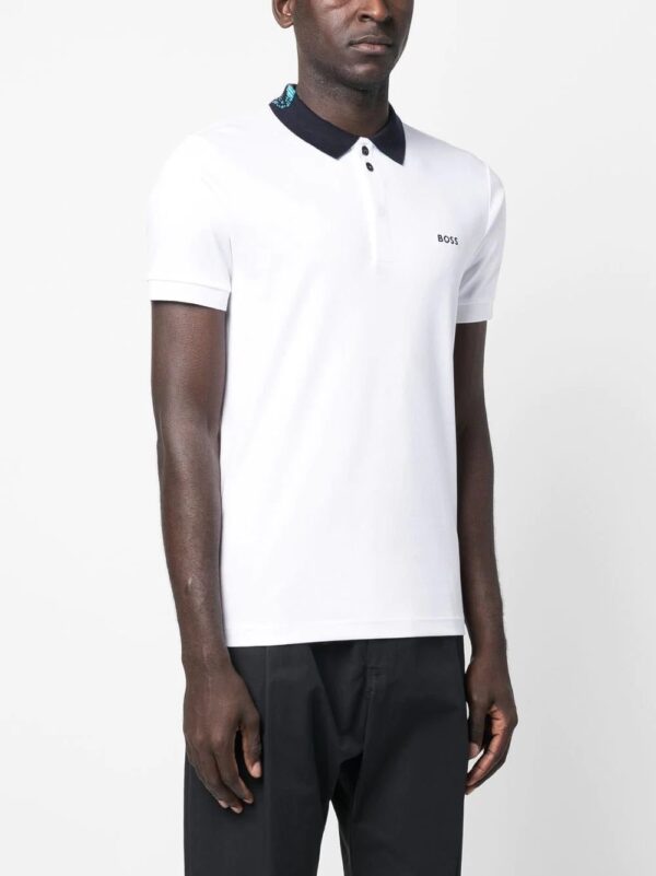BOSS  embroidered-logo cotton polo shirt - Image 3