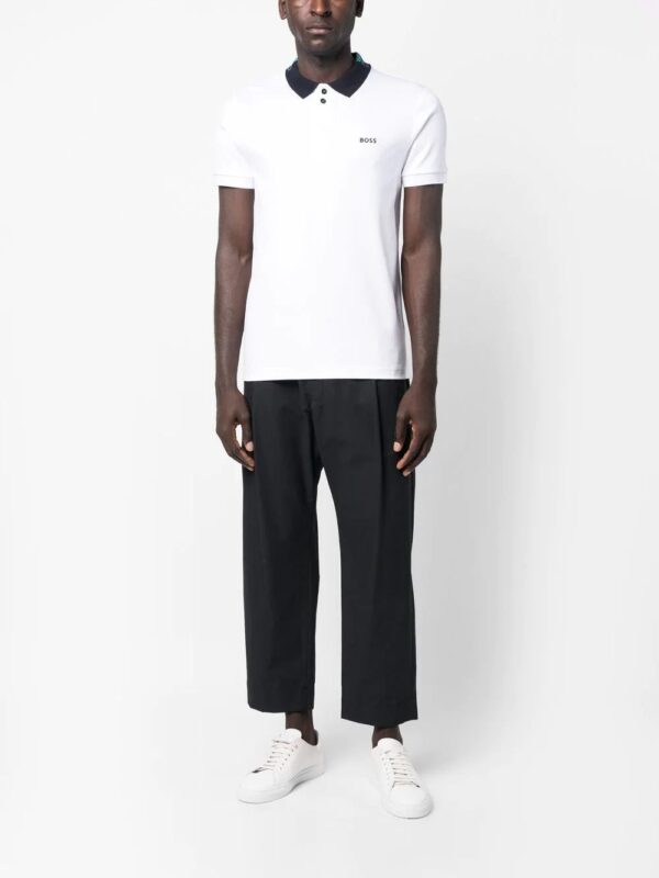 BOSS  embroidered-logo cotton polo shirt - Image 2