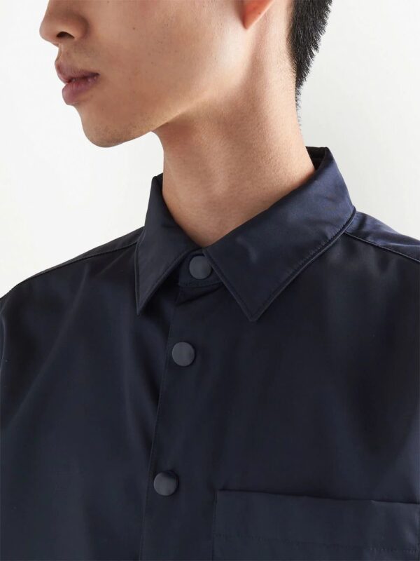 Prada  logo plaque shirt - Image 4