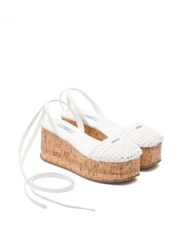 Prada  raffia wedge sandals - Image 2