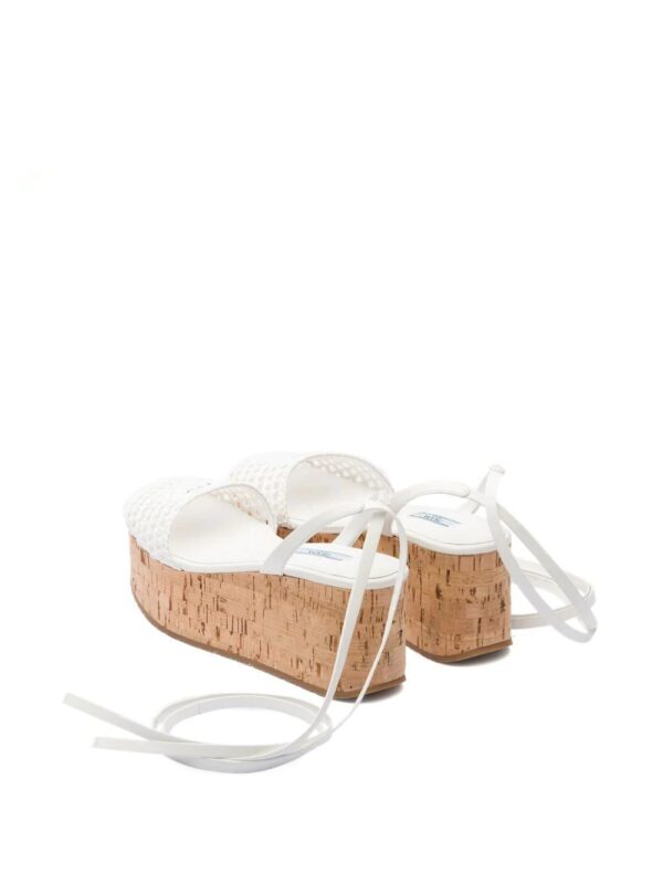 Prada  raffia wedge sandals - Image 3