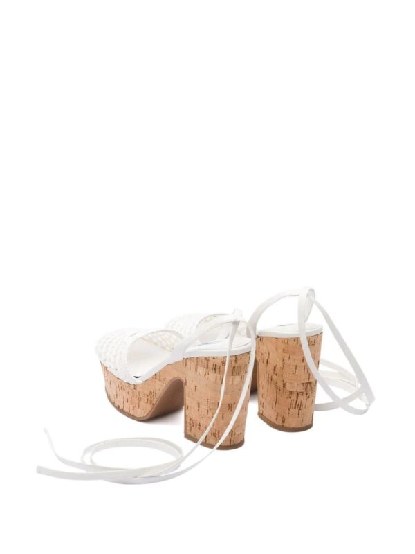 Prada raffia wedge sandals - Image 3