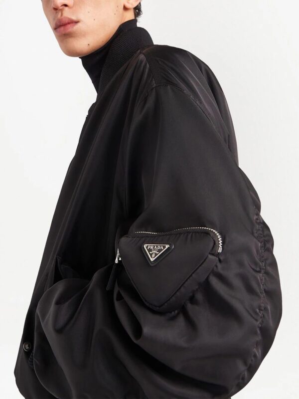 Prada  logo plaque bomber jacket - Image 4
