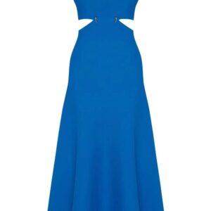 Alexander McQueen off-shoulder flared midi dress