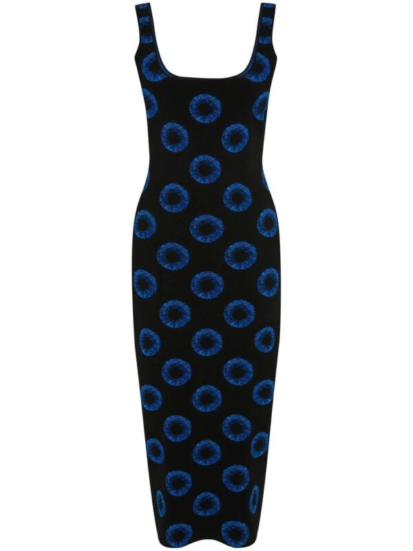 Alexander McQueen  intarsia knit Iris midi dress