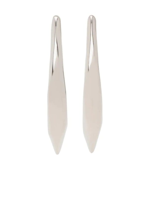 Alexander McQueen  skull fastening polished-finish earrings