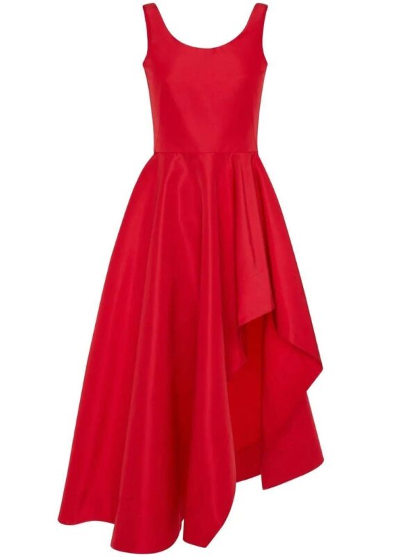 Alexander McQueen  asymmetric draped midi dress