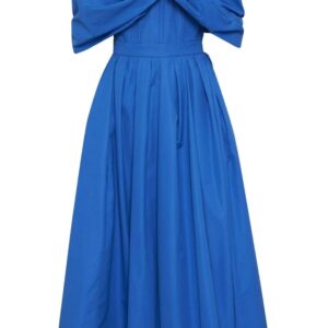 Alexander McQueen off-shoulder bow-embellished dress