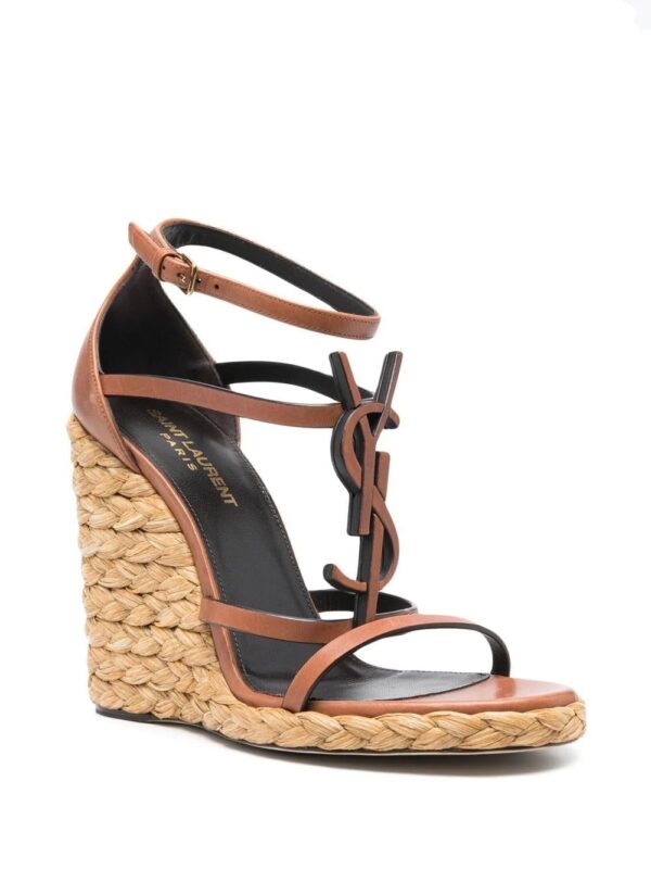 Saint Laurent  Cassandra 105 wedge sandals - Image 2