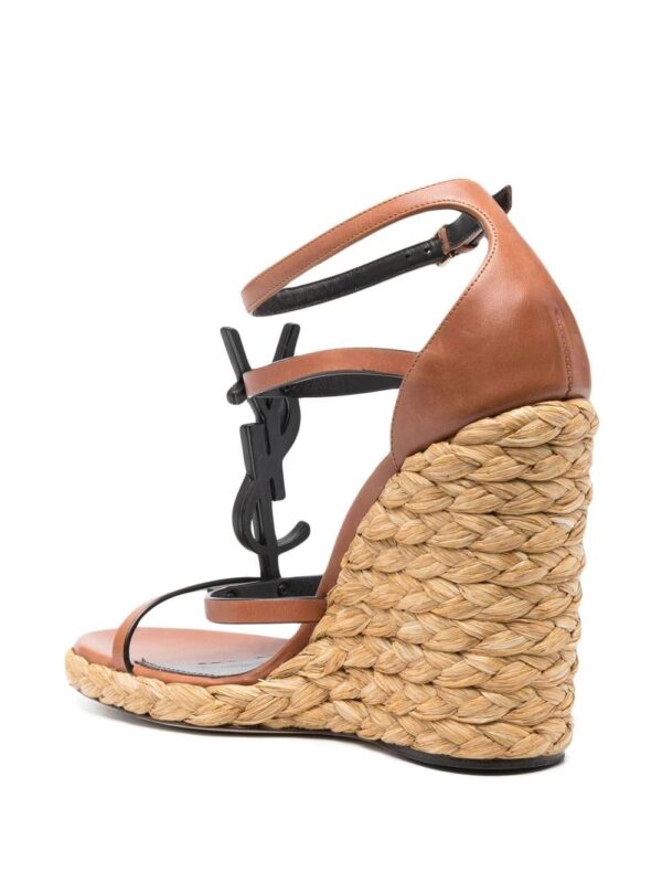 Saint Laurent  Cassandra 105 wedge sandals - Image 3