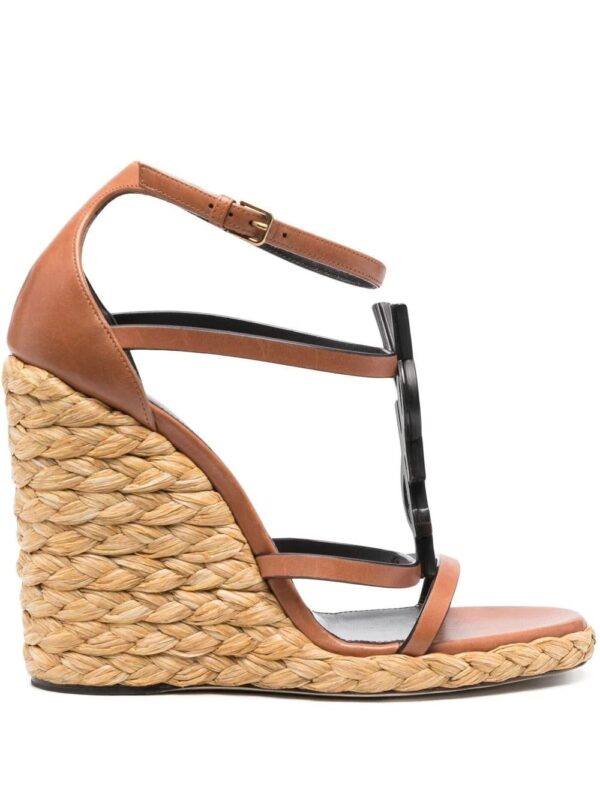 Saint Laurent  Cassandra 105 wedge sandals