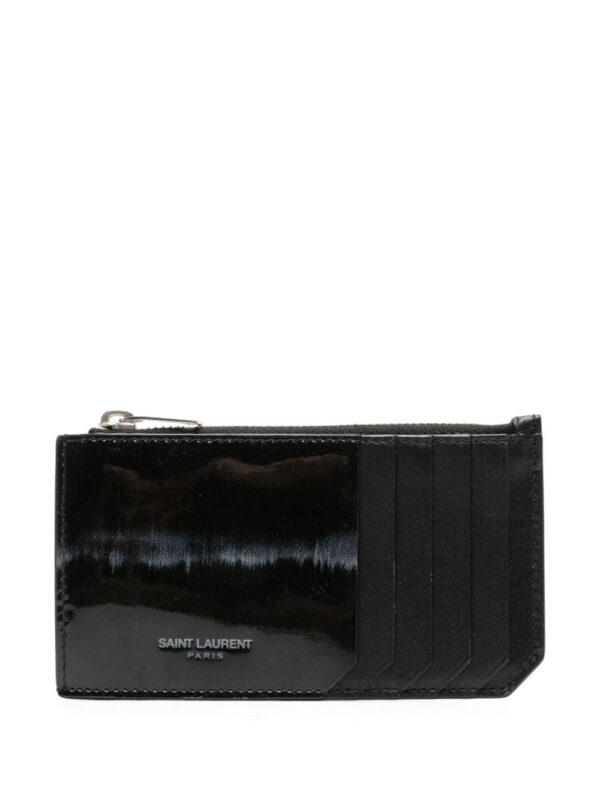 Saint Laurent logo-stamp leather cardholder - Image 2