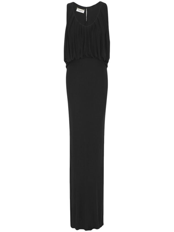 Saint Laurent sleeveless draped dress - Image 2