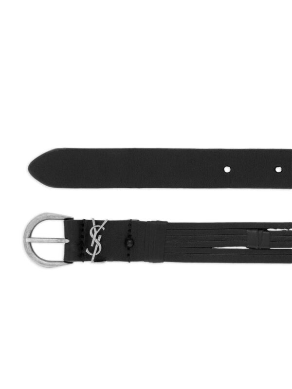 Louis Vuitton Cassandre logo-plaque leather belt - Image 2