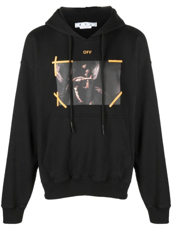 Off-White  Arrows Caravaggio print hoodie
