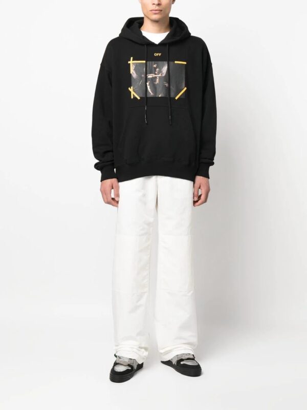 Off-White  Arrows Caravaggio print hoodie - Image 2