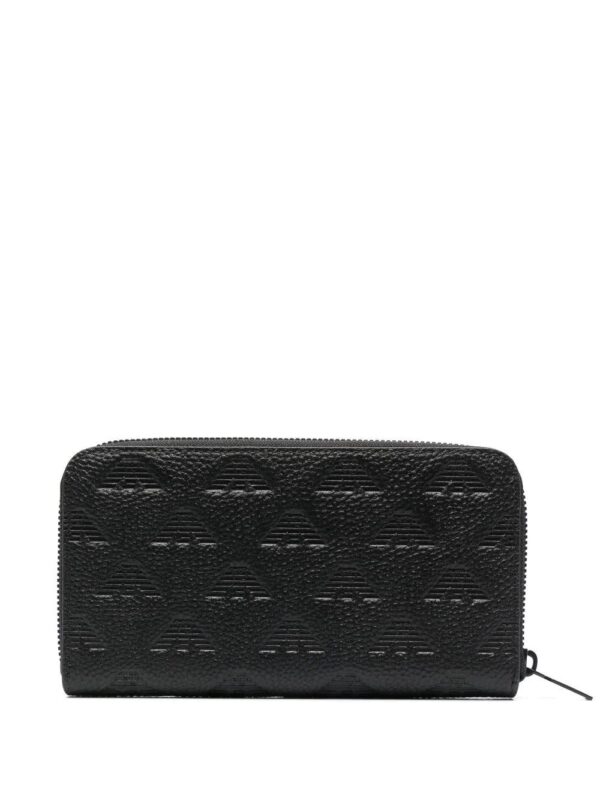 Emporio Armani  logo-debossed zip-around wallet - Image 2
