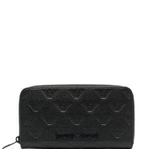 Emporio Armani  logo-debossed zip-around wallet
